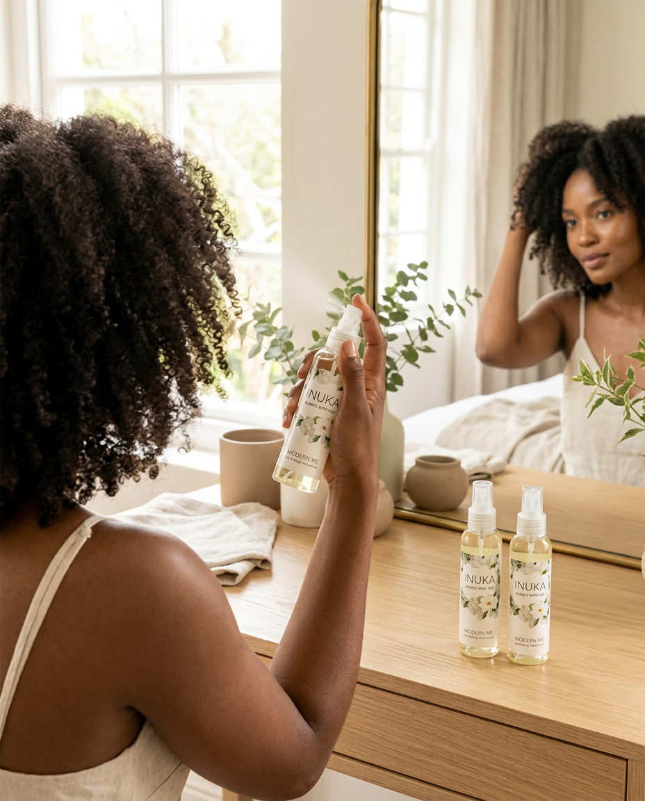 Hair & Body Mist INUKA em utilização